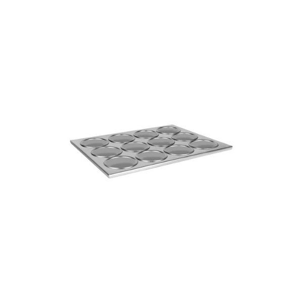 TOMKINS CHEF INOX PREMIER MUFFIN PAN ALUMINIUM 12 CUP 360X270MM