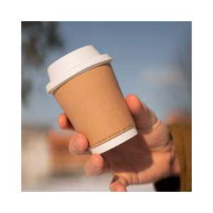 LONGFINE KRAFT 240ML DOUBLE WALL CUP -90MM B PCW