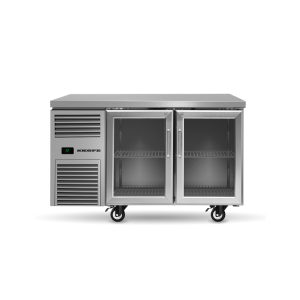 SKOPE 2 DOOR GLASS UNDERBENCH FRIDGE