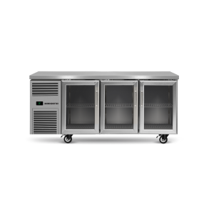 SKOPE 3 DOOR GLASS UNDERBENCH FRIDGE