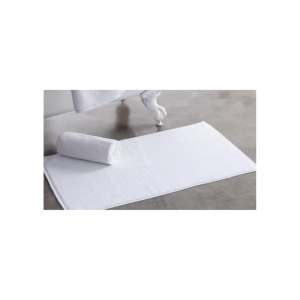CANASIN BATH MAT WHITE,100% COTTON, PLAIN 3S